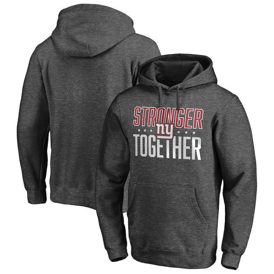 Men's New York Giants Heather Charcoal Stronger Together Pullover Hoodie,We sell and wholesale Men's New York Giants Heather Charcoal Stronger Together Pullover Hoodie on line form chian!